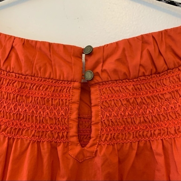 Anthropologie Maeve Jessie Coral Smocked Top - Picture 7 of 7